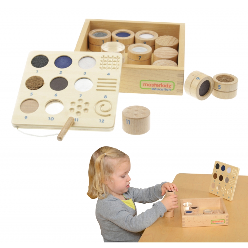 Berøringssæt - gæt et materiale billede