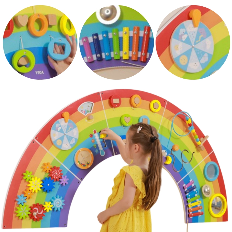 Regnbue aktivitetsplade billede