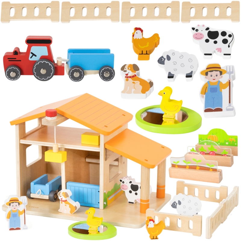 Bondegårdslade med tilbehør billede